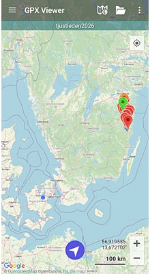 Tjustleden. GPX-fil