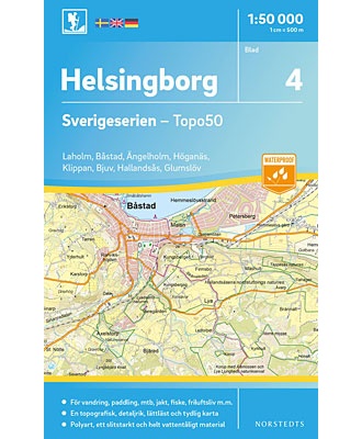 Helsingborg Sverigeserien - Topo50 - blad 4