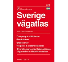 Motormännens Sverige vägatlas 2019
