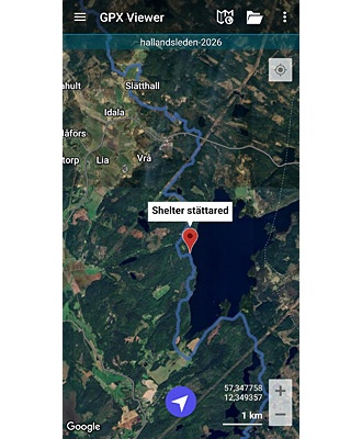 Hallandsleden. GPX-fil