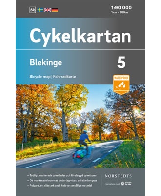 Cykelkartan Blad 5 - Blekinge midt og øst. Småland syd