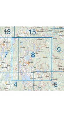Cykelkartan 8 - Småland sydøst