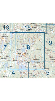 Cykelkartan Blad 8 - Småland sydøst - sydsverige.dk SHOP