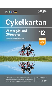 Cykelkartan Blad 12 - Västergötland med Gøteborg