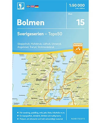 Bolmen Sverigeserien - Topo50 - blad 15