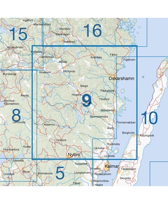 Cykelkartan 9 - Smålands sydkyst
