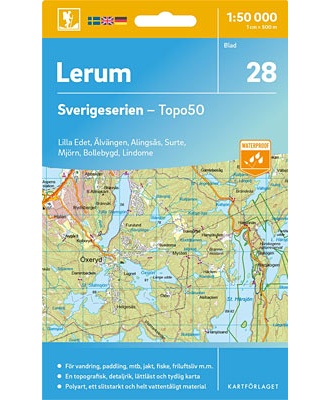 Lerum Sverigeserien - Topo50 - blad 28