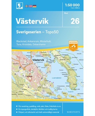 Västervik Sverigeserien - Topo50 - blad 26