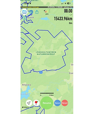 Naturreservater mv. i Sydsverige. GPX-fil