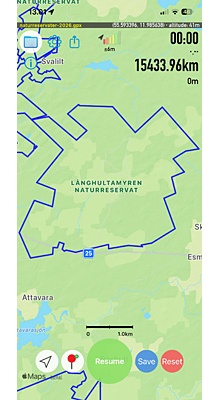 Naturreservater mv. i Sydsverige. GPX-fil