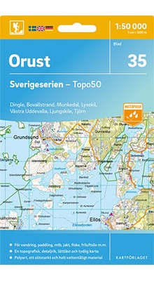 Orust Sverigeserien - Topo50 - blad 35