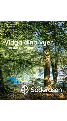 Kort over Söderåsen og Söderåsens Nationalpark