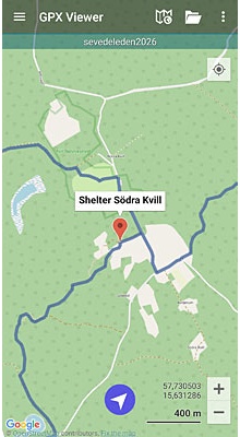 Sevedeleden. GPX-fil