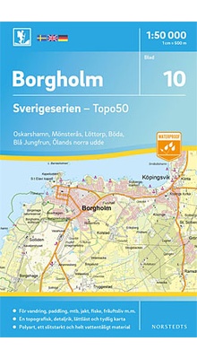 Borgholm Sverigeserien - Topo50 - blad 10