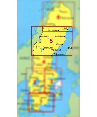 Mellersta Norrland Bil- & Turistkort. Blad 5