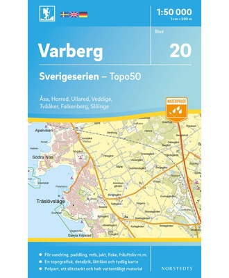 Varberg Sverigeserien - Topo50 - blad 20