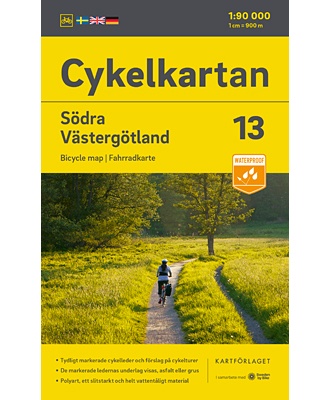 Cykelkartan 13 - Västergötland syd og Småland nordvest 