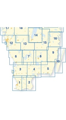 Cykelkartan 5 - Blekinge midt og øst. Småland syd