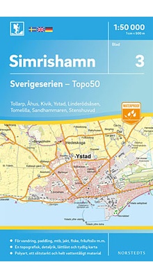 Simrishamn Sverigeserien - Topo50 - blad 3