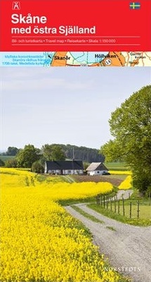Kort over Skåne og det østlige Sjælland