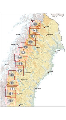 Outdoorkartan blad 2: Nikkaluokta Sarek Saltoluokta