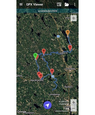 Sevedeleden. GPX-fil
