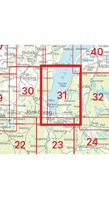 Jönköping Sverigeserien - Topo50 - blad 31