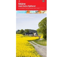 Kort over Skåne og det østlige Sjælland