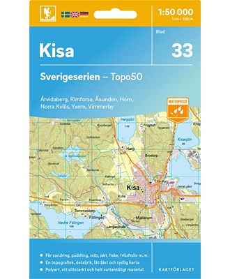 Kisa Sverigeserien - Topo50 - blad 33