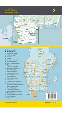Cykelkartan 2 - Skåne sydøst