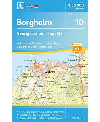 Borgholm Sverigeserien - Topo50 - blad 10