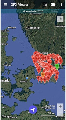 Skåneleden SL1-SL7. GPX-fil