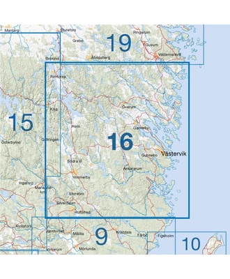 Cykelkartan Blad 16 - Smålandskysten nord