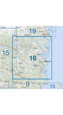 Cykelkartan Blad 16 - Smålandskysten nord