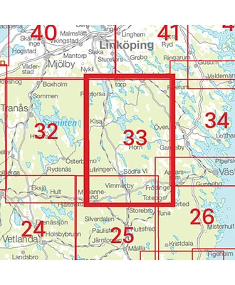 Kisa Sverigeserien - Topo50 - blad 33