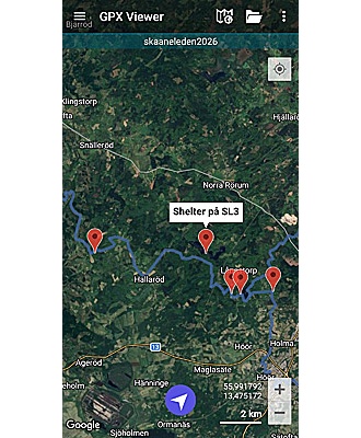 Skåneleden SL1-SL7. GPX-fil