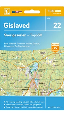 Gislaved Sverigeserien - Topo50 - blad 22
