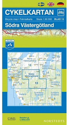 Cykelkartan Blad 13 - Västergötland syd og nordvest Småland