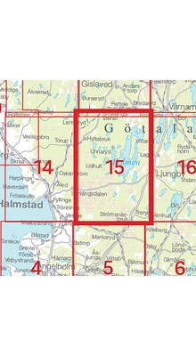 Bolmen Sverigeserien - Topo50 - blad 15