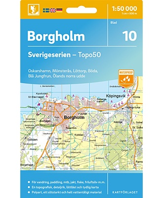Borgholm Sverigeserien - Topo50 - blad 10