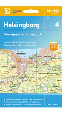 Helsingborg Sverigeserien - Topo50 - blad 4