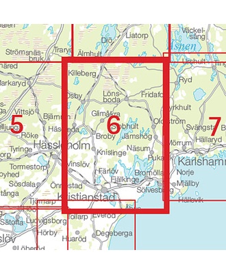 Kristianstad Sverigeserien - Topo50 - blad 6