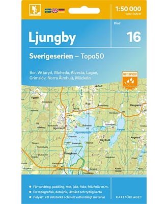 Ljungby Sverigeserien - Topo50 - blad 16