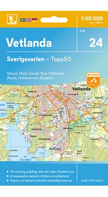 Vetlanda Sverigeserien - Topo50 - blad 24