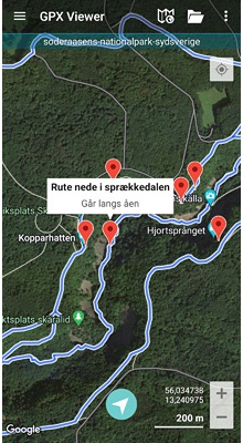 Söderåsens Nationalpark. GPX-fil 