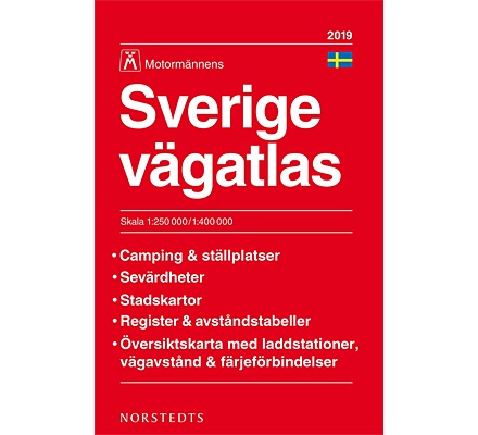 Motormännens Sverige vägatlas 2019
