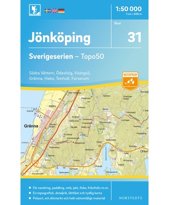 Jönköping Sverigeserien - Topo50 - blad 31