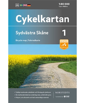 Cykelkartan Blad 1 - Skåne sydvest