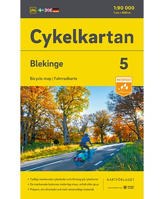 Cykelkartan 5 - Blekinge midt og øst. Småland syd