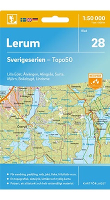 Lerum Sverigeserien - Topo50 - blad 28